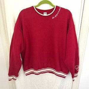 PINK Victoria's Secret Red Sweatshirt